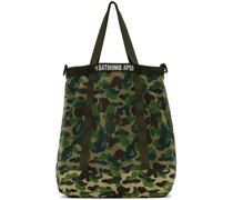 Green ABC Camo Tote