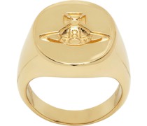 Gold Engraved Ring