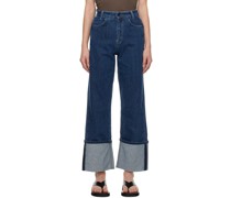 Blue Fold Up Jeans