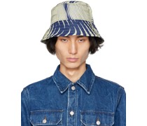 Blue & Off-White Gilly Bucket Hat