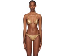 Gold Berry Bikini Top