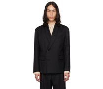 Black Shawl Lapel Blazer