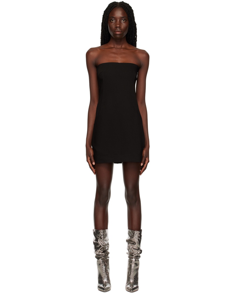 Paris Georgia Damen SSENSE Exclusive Black Audrey Minidress