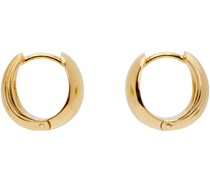 Gold Reversible Hinged Hoop Earrings