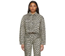Gabardine Leopard Jacke