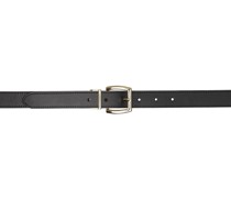 Reversible Black & Red Leather Belt