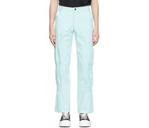 Blue Ruched Trousers