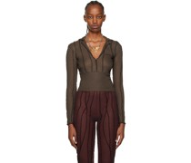 Brown Waisted Polo