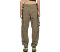 Khaki Vented Trousers