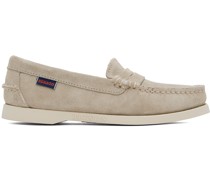 Taupe Dan Boat Flesh Out Loafers