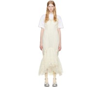 SSENSE Exclusive Off-White Fitted Zip-Up Maxi Dress