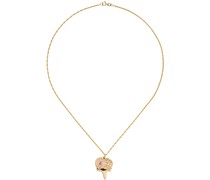 Gold Bouquet Pendant Necklace