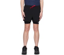 Black Aaron Layered Shorts