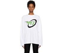 White Circle Long Sleeve T-Shirt