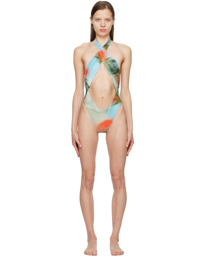 Miaou Damen Multicolor Demi One-Piece Swimsuit