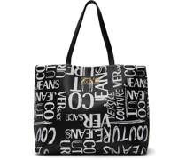 Black Printed Tote