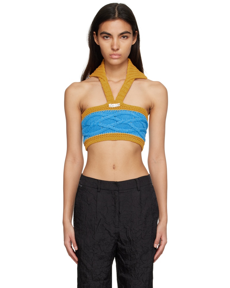 Andersson Bell Damen Tan & Blue Marlow Tank Top