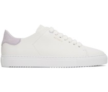 White & Purple Clean 90 Sneakers