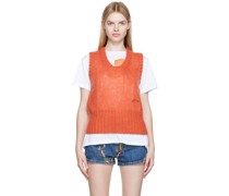 Orange Mohair Sweater