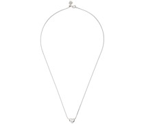 Silver #5871 Mini Heart Pendant Necklace
