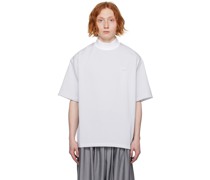 White Mock Neck T-Shirt