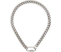 Silver Curb Chain Necklace