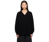 Black V-Neck Sweater