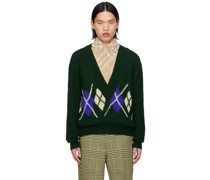 Green Argyle Sweater