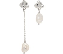 Silver Pearl Neb Earrings