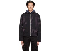 Black Sun-Bleached Bomber Jacket