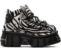 Black & White Newrock Edition Platform Sneakers