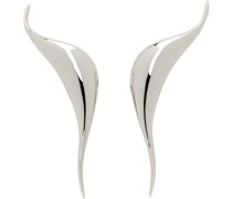 Silver Distorted Earrings