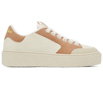 Brown & Off-White Sevy Sneakers
