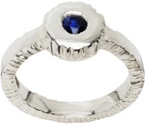 SSENSE Exclusive Silver Sapphire Ring