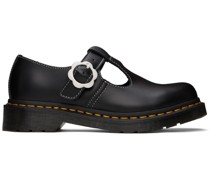 Black Polley Flower Loafers