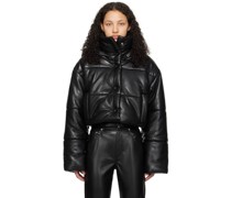 Black Aveline Vegan Leather Jacket