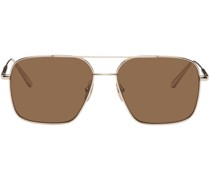 Gold Aviator Sunglasses
