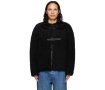 Reversible Black Sherpa Jacket
