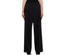 SSENSE Exclusive Black Pleated Trousers