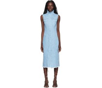 Blue Denim Midi Dress
