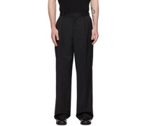 Black Boxy Trousers