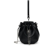 Black Chrissy Small Bucket Bag