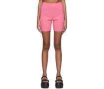 Pink Viscose Shorts