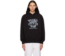 Black Blurred Hoodie