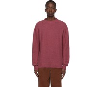 Pink Cashmere Grain Stitch Sweater