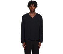 Black V-Neck Sweater