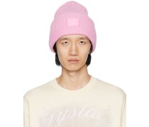 Pink Large Logo Beanie