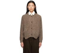 Taupe Buttoned Cardigan