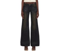 Black Dirty Wash Jeans