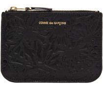 Black Embossed Forest Pouch